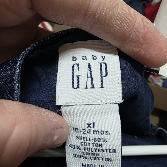 GAP Kids Denim Dress with Floral Embroidery - Picture 2 of 2